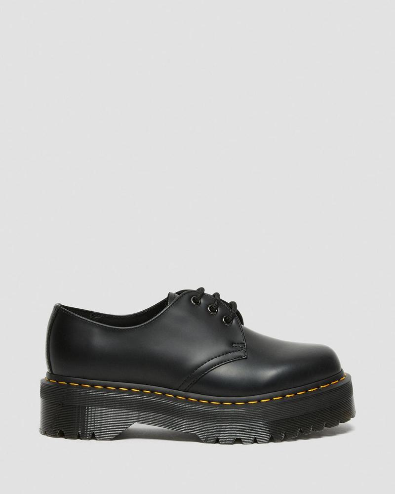 Zapatos Plataforma Dr Martens 1461 Smooth Cuero Hombre Negros | MX 193WNB